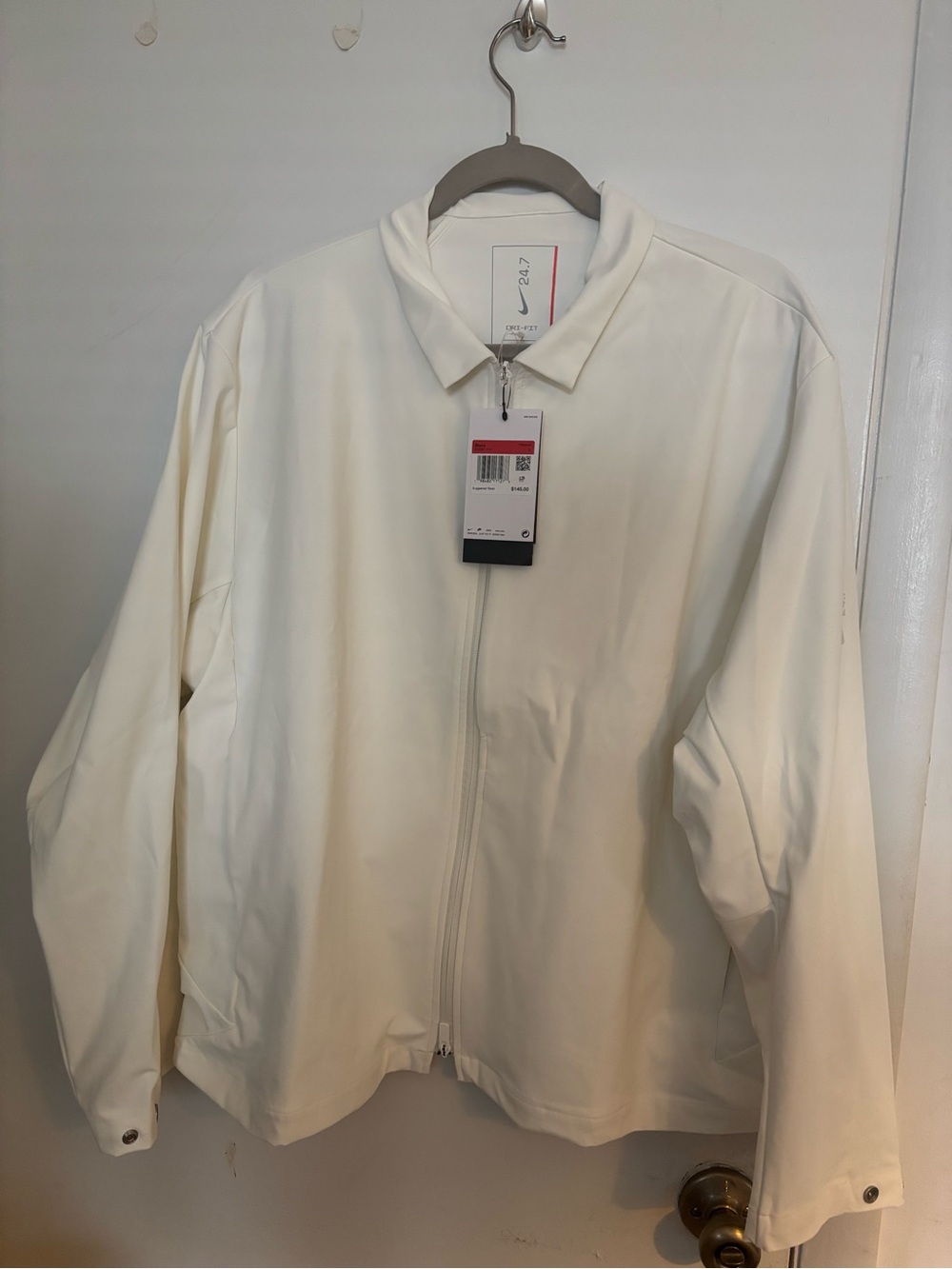 Nike 24.7 white golf jacket Size L Nike PerfectStretch